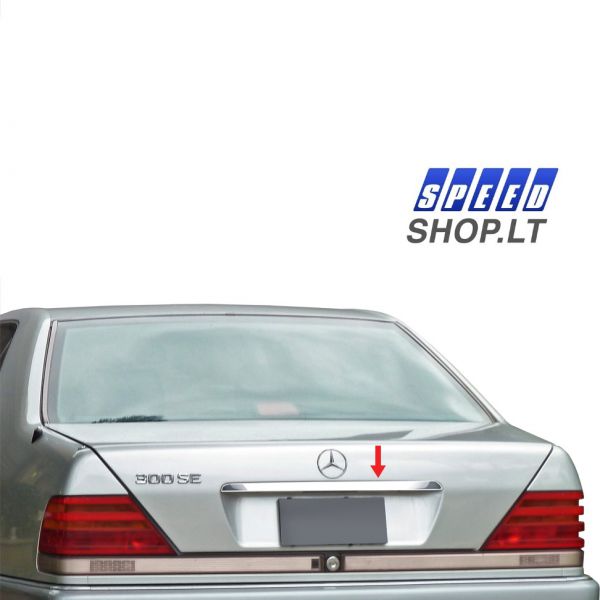 Mercedes Benz S klasė W140 chromuota bagažinės dangčio apdaila